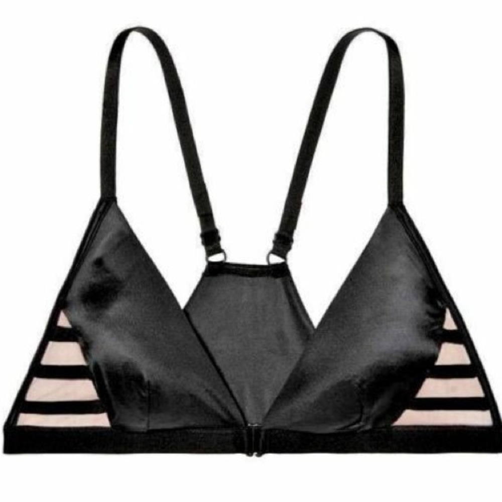 BOGO🎉NWT 2/$25 VS Black Mesh Racerback Bra - Picture 4 of 7